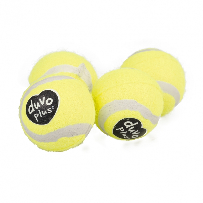 Duvoplus Tennisbälle - gelb - 3 Stück - 6 cm