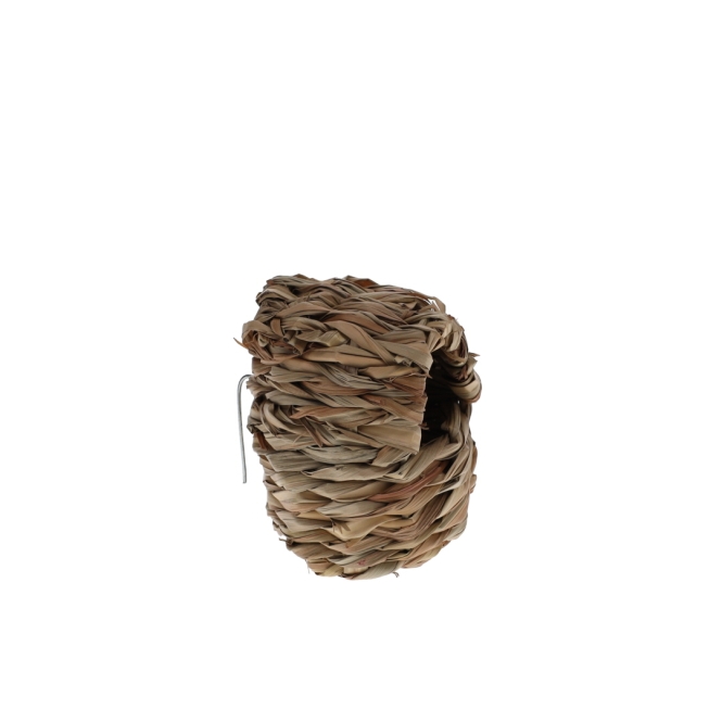 Duvoplus geschlossenes Schilfnest für Vögel - 3 Stück - 8x8x10,6 cm