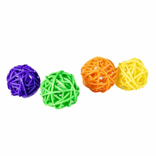 Duvoplus Cat Toy Weidenbälle 5 cm - 4 Stück