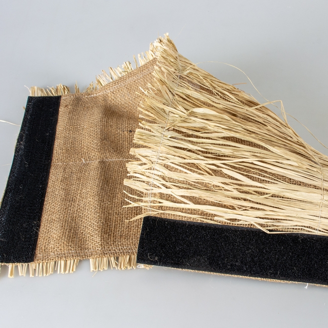 Duvoplus Nagertunnel aus Leinen/Gras - 20 x 9 x 10 cm – Bild 4