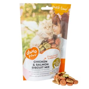 Duvoplus Cat Snack Hähnchen-Lachs-Keksmischung 50 g