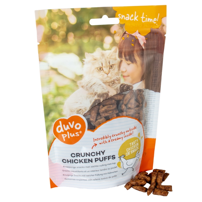 Duvoplus Cat Snack Knusprige Hähnchen-Puffs 50 g