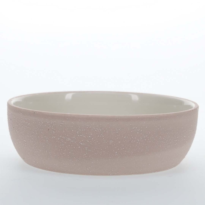 Duvoplus Keramiknapf Stone Sandy Coral Rosa - 1580 ml - 22x22x7 cm – Bild 3