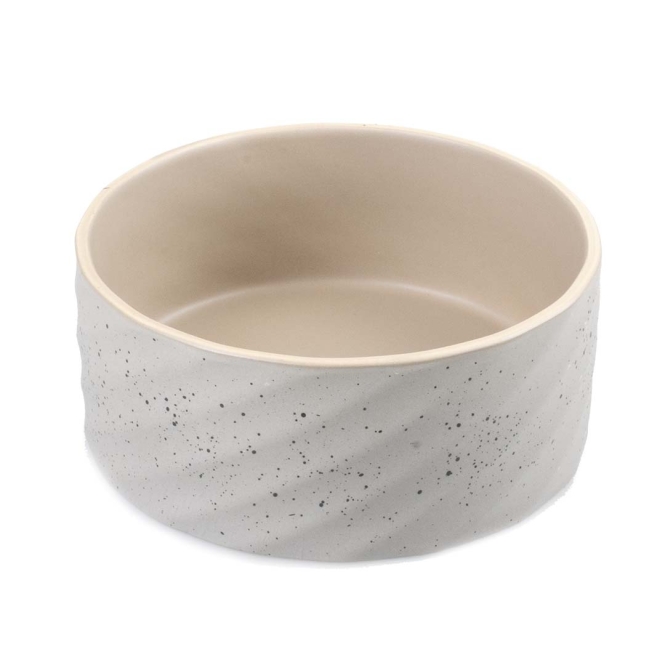 Duvoplus Keramiknapf Stone Wavy Dune - 800 ml - 16x16x6 cm