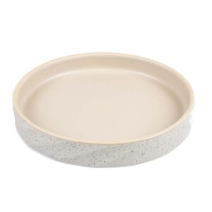 Duvoplus flacher Keramiknapf Stone Wavy Dune - 260 ml - 14,5x14,5x3 cm