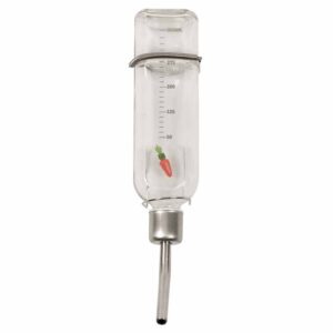 Duvoplus Kleintier-Trinkflasche aus Glas - 350 ml