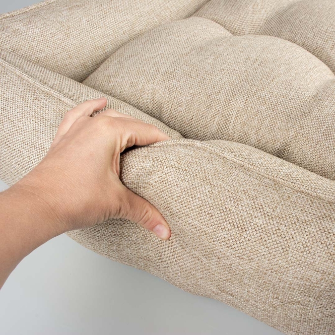 Duvoplus Hundebett Duratex - beige - 80x60x16 cm – Bild 4