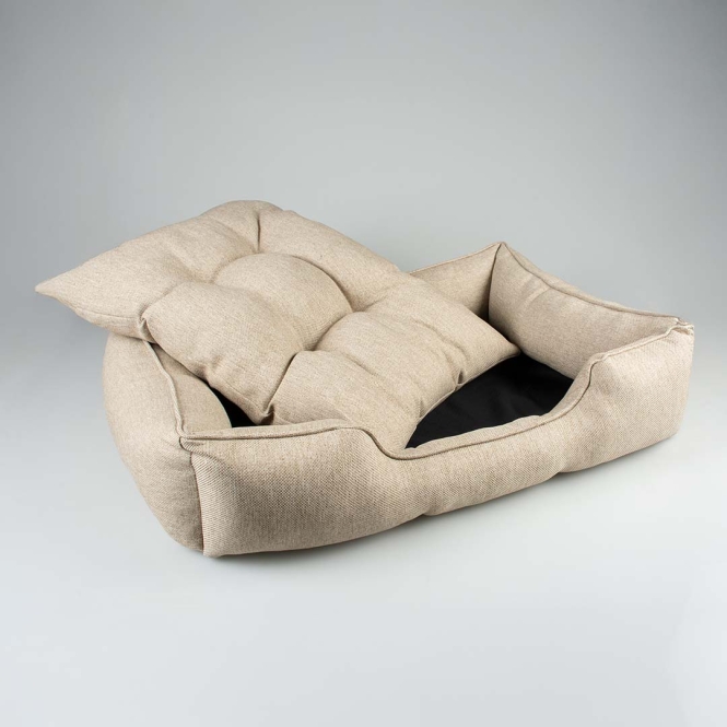 Duvoplus Hundebett Duratex - beige - 80x60x16 cm – Bild 3