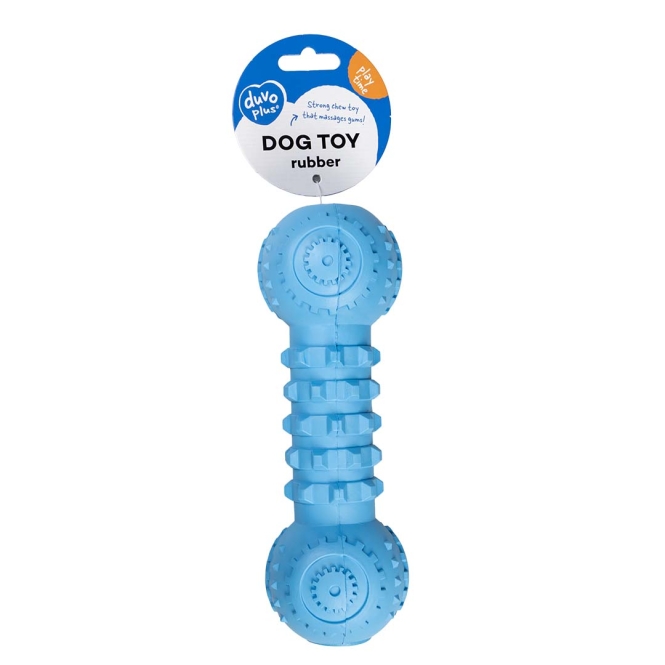 Duvoplus Kauspielzeug Griplay Dumbbell - Blau – Bild 2