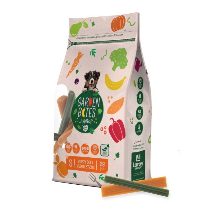 Garden Bites Puppy Soft Veggie Sticks - S - 8 cm / 28 Stück