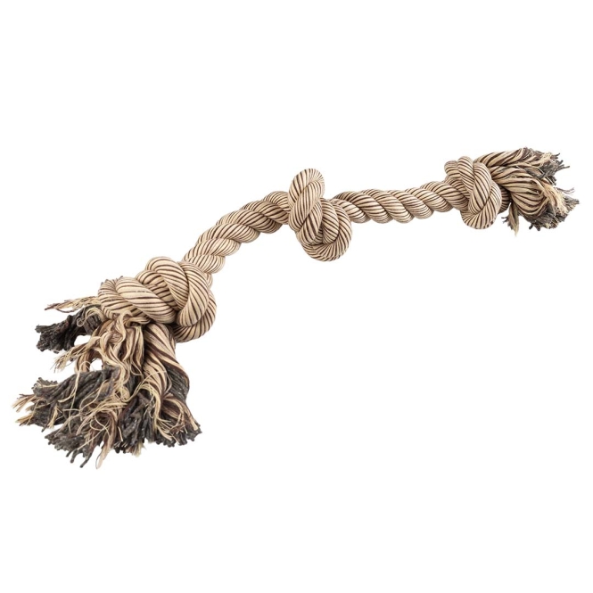 Duvoplus Flossy Seil mit 3 Knoten - braun