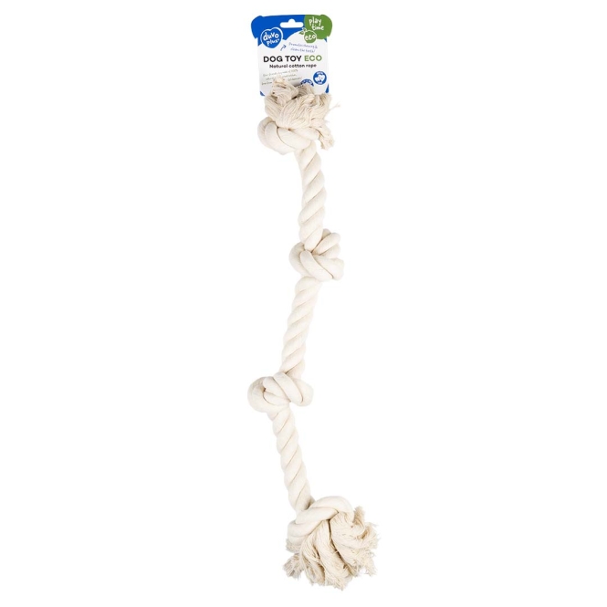 Duvoplus ECO Baumwollseil mit 4 Knoten - weiß – Bild 2