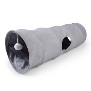 Duvoplus Spieltunnel Purrly - hellgrau - 80x25x25 cm