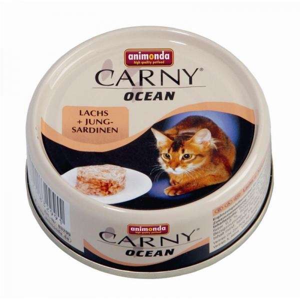 Animonda Carny Ocean Lachs & Jungsardinen 80 g – Bild 2