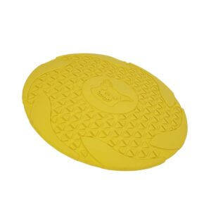 Nobby Vollgummi Frisbee gelb - 18 cm
