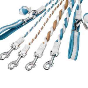 Karlie COTTAGE LINE Führleine - Blau-Weiß - 10 mm, 110 cm