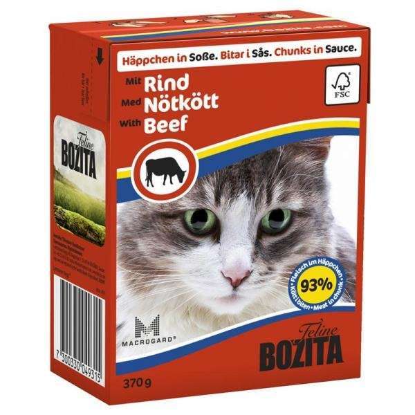 Bozita Cat Tetra Recard Häppchen in Soße Rind 370 g – Bild 2
