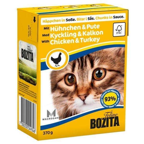 Bozita Cat Tetra Recard Häppchen in Soße Huhn & Pute 370 g – Bild 2