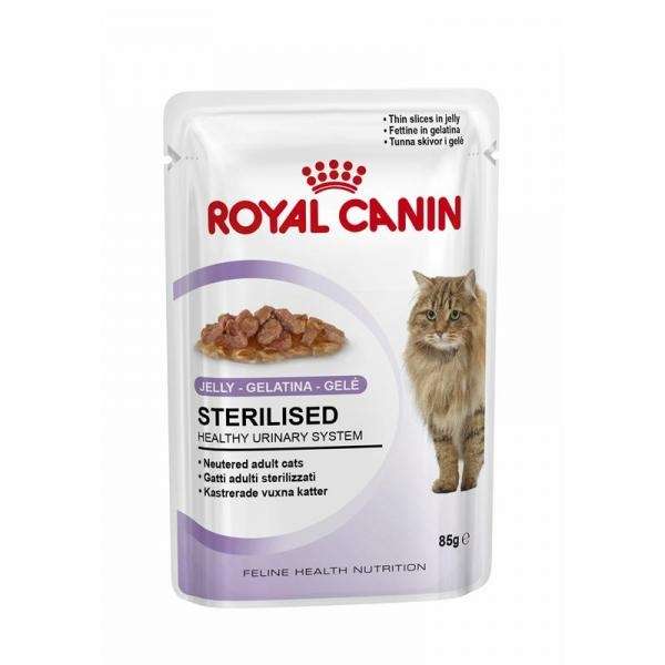 Royal Canin Feline Portionsbeutel Multipack Sterilised in Gelee 12x85 g – Bild 2