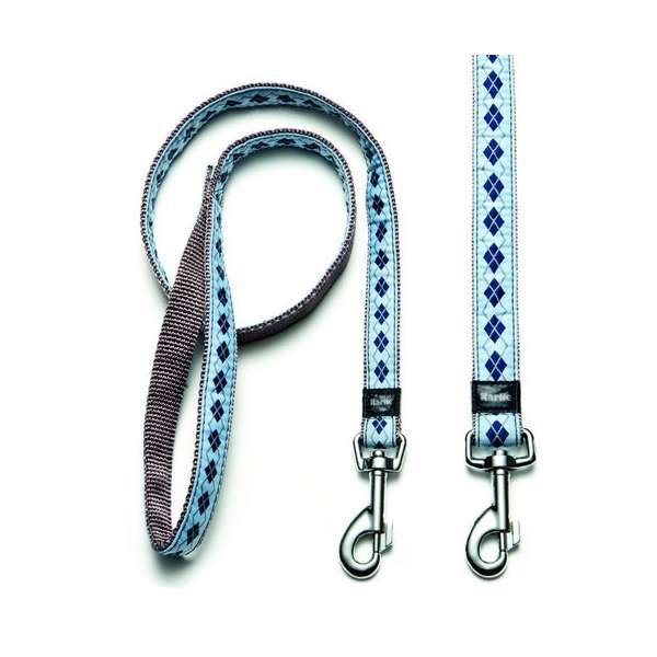 Karlie Art Joy Plus Leine RHOMBUS - Blau - 100 cm x 25mm