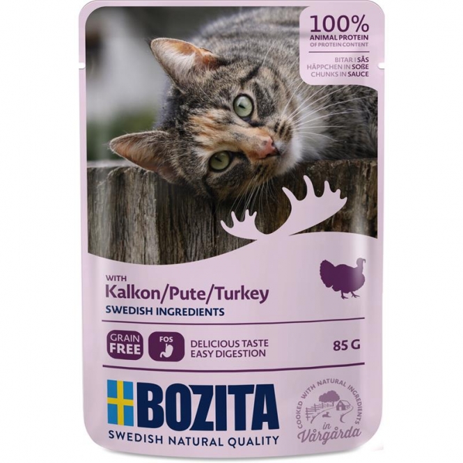 Bozita Pouch Häppchen in Soße mit Pute 85 g