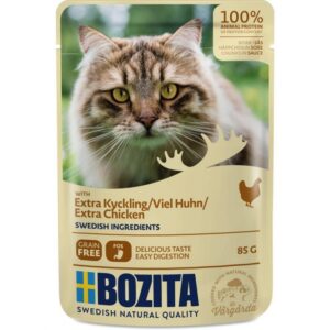 Bozita Pouch Häppchen in Soße mit viel Hühnchen 85 g