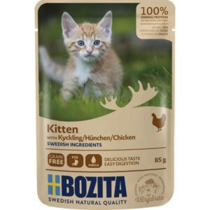 Bozita Pouch Häppchen in Soße Hühnchen für Kitten 85 g
