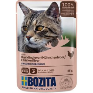 Bozita Pouch Häppchen in Gelee mit Hühnchenleber 85 g