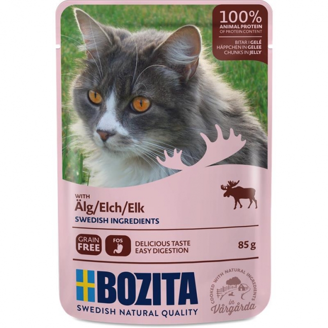 Bozita Pouch Häppchen in Gelee mit Elch 85 g