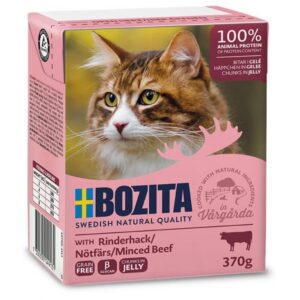 Bozita Cat Tetra Recard Häppchen in Gelee Rinderhack 370 g