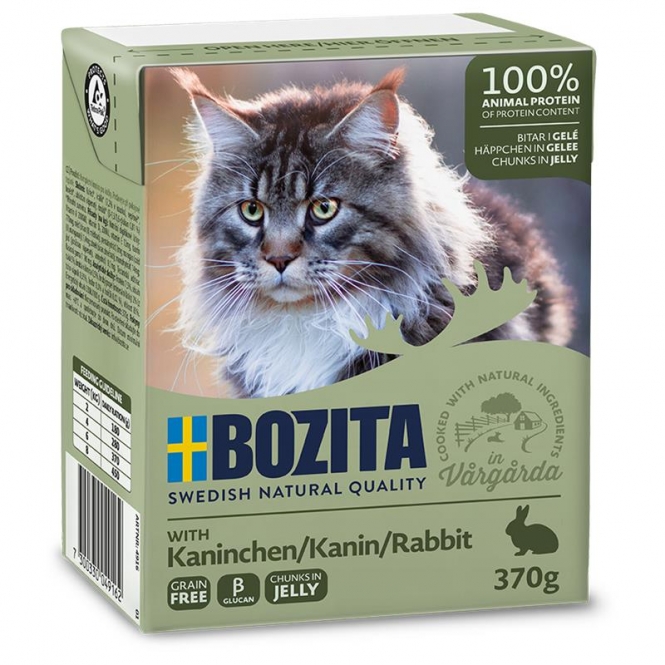 Bozita Cat Tetra Recard Häppchen in Gelee Kaninchen 370 g