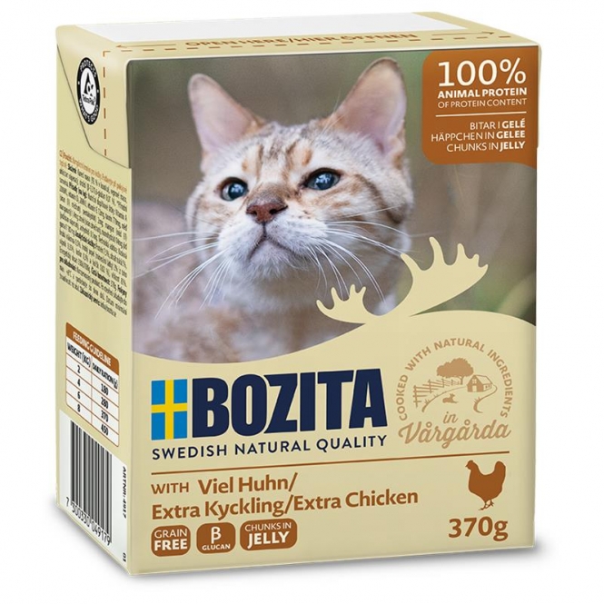 Bozita Cat Tetra Recard Häppchen in Gelee mit viel Huhn 370 g