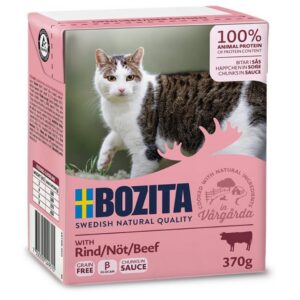 Bozita Cat Tetra Recard Häppchen in Soße Rind 370 g
