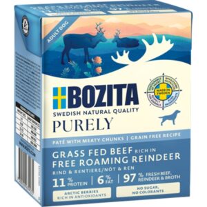 Bozita Dog Tetra Purely Pate mit Rind & Rentier 370 g