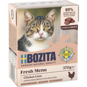 Bozita Cat Tetra Recard Häppchen in Sauce mit Hühnchenleber 370 g