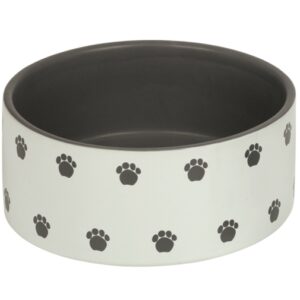 Nobby Keramiknapf Pata - creme/grau - 1100 ml / Ø18,0 x 7,0 cm