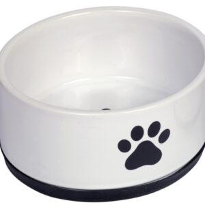 Nobby Keramiknapf Paw - weiß - 1100 ml / Ø 17x 8 cm