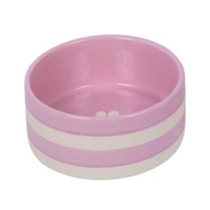 Nobby Keramiknapf Strio - rosa - 2000 ml / Ø 21,0 x 8,5 cm