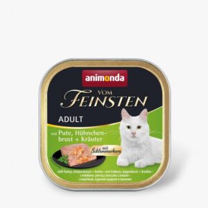 Animonda Vom Feinsten mit Schlemmerkern mit Pute, Hühnchenbrust & Kräuter 100 g