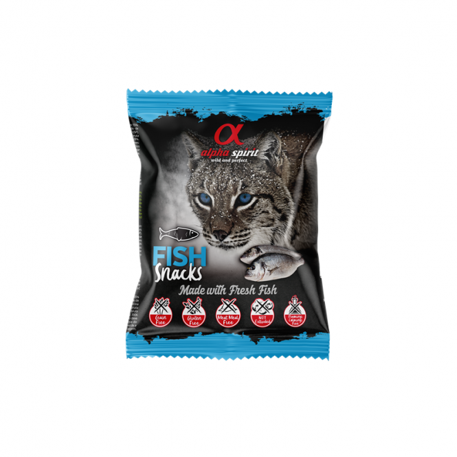 alpha spirit Cat Snacks Bag Fisch - 50 g