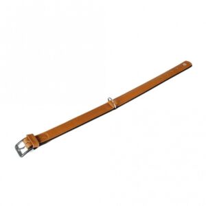 Karlie Halsband Elegance Kalbsleder - Cognac/Schwarz - 60 cm / 35mm