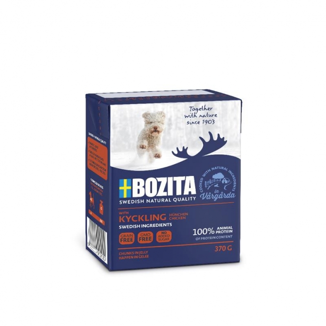 Bozita Dog Tetra Recard Happen in Gelee Hühnchen 370 g