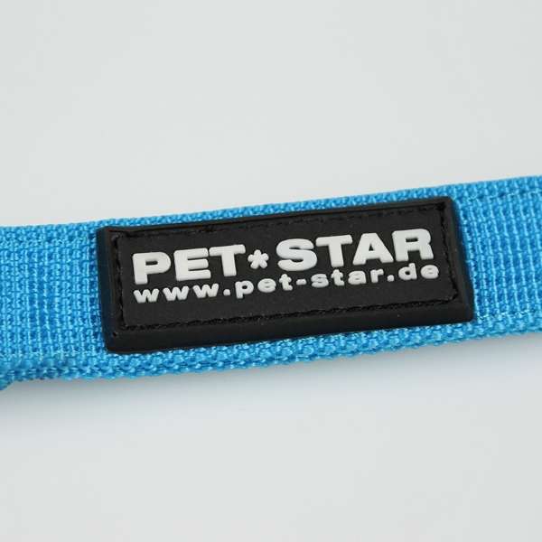 Pet-Star Leine (passend zum Pet-Star Softgeschirr / Netzgeschirr) - Blau – Bild 3