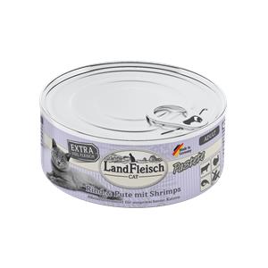 Landfleisch Cat Adult Pastete Rind, Pute & Shrimps - 400 g