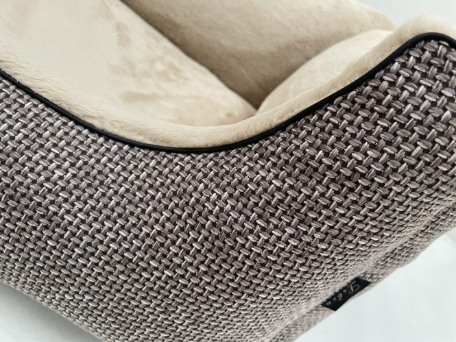 Lebon Hundebett Louis PLUS - Braun - 100 x 75 cm – Bild 2