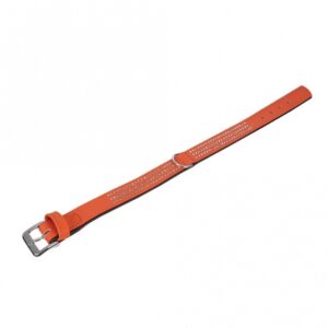 Karlie Vintage Strass Halsband - Mandarine - 3-reihig, 55 cm/30mm