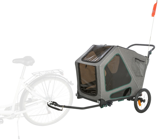 Trixie Fahrrad-Anhänger für große Hunde mit Federung - L / bis zu 45 kg – Bild 2