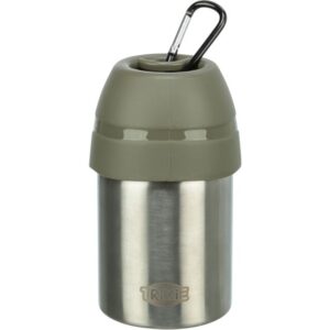 Trixie Edelstahl-Flasche mit Trinknapf - 300 ml