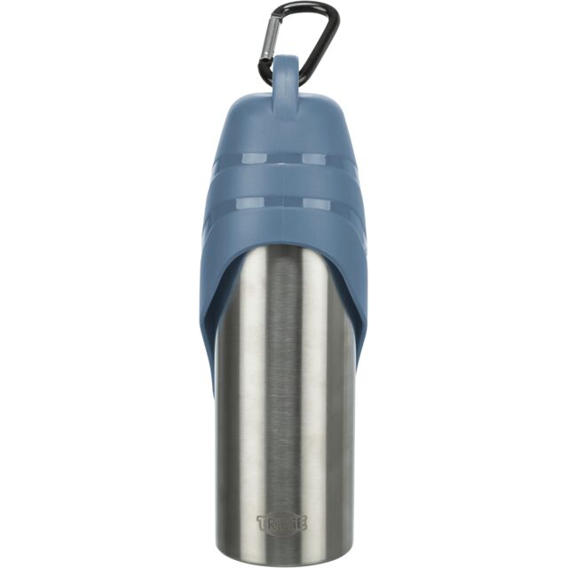 Trixie Edelstahl-Flasche mit Trinknapf - 750 ml