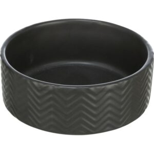 Trixie Napf aus Strukturkeramik - schwarz - 0,4 l/ø 13 cm